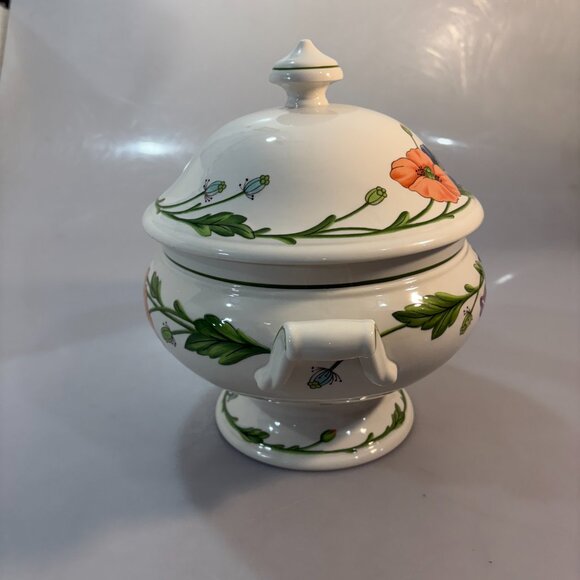 Villeroy & Boch Amapola Poppies Porcelain Lidded Soup Tureen Bowl Handled - Picture 4 of 7
